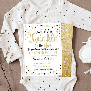 Invitation au Baby shower Neutre Little Star Twink