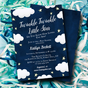 Invitation au Baby shower Neutre Little Star Twink