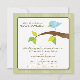 Invitation au Baby shower personnalisé sur Twitter