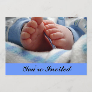 Invitation au Baby shower pour bébé Garçon Emprein