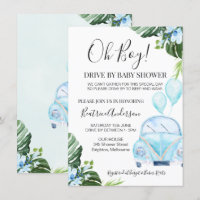 Invitation au Baby shower pour bébés Boy's Drive B