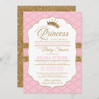 Invitation au Baby shower royal de la petite princ