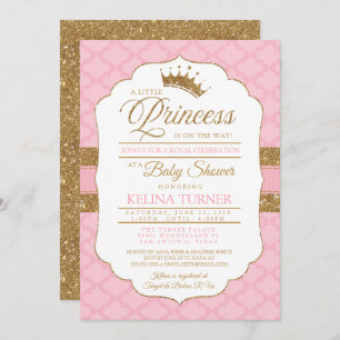Invitation au Baby shower royal de la petite princ