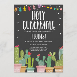 Invitation au Baby shower Saint-Guacamole Fiesta T