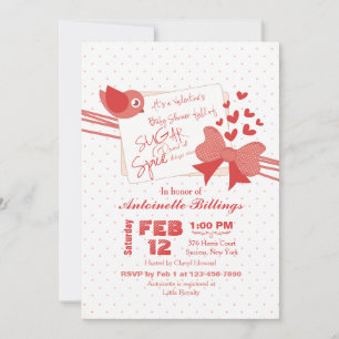 Invitation au Baby shower sucre et épices