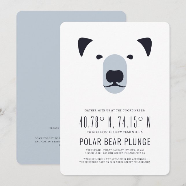 Invitation au bain de l'ours polaire et déjeuner d (Devant / Derrière)