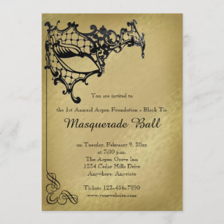 Invitation au bal de Filigree Masquerade Mardi Gra