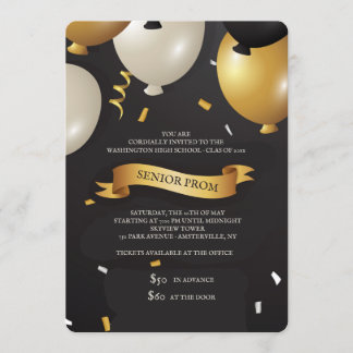 Invitation au bal de l'or et du noir