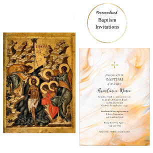 Invitation au baptême chrétien orthodoxe