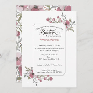 Invitation au baptême d'Athéna