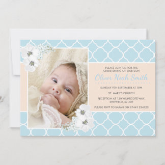Invitation au baptême de bébé