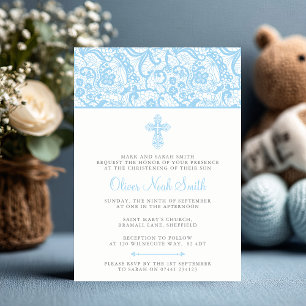 Invitation au baptême de bébé