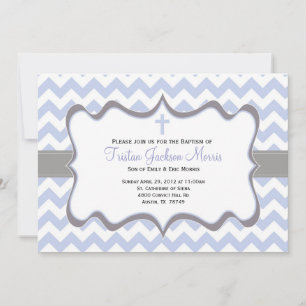 Invitation au baptême de Blue Chevron