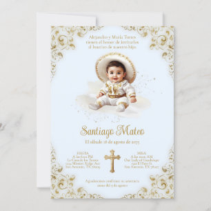 Invitation au baptême de Charro - Niño Bautizo - B