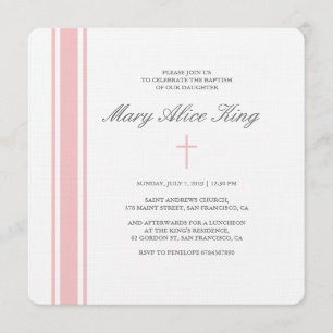 invitation au baptême de Francine