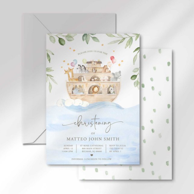 Invitation au baptême de l'arche de Noé (Créateur téléchargé)