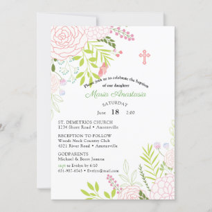 Invitation au baptême de Maria