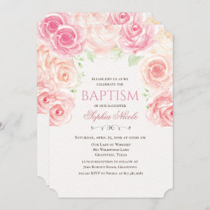 Invitation au baptême floral
