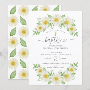Invitation au baptême floral de Fraîcheur