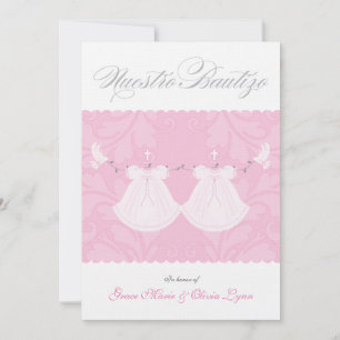 Invitation au baptême Nuestro Bautizo