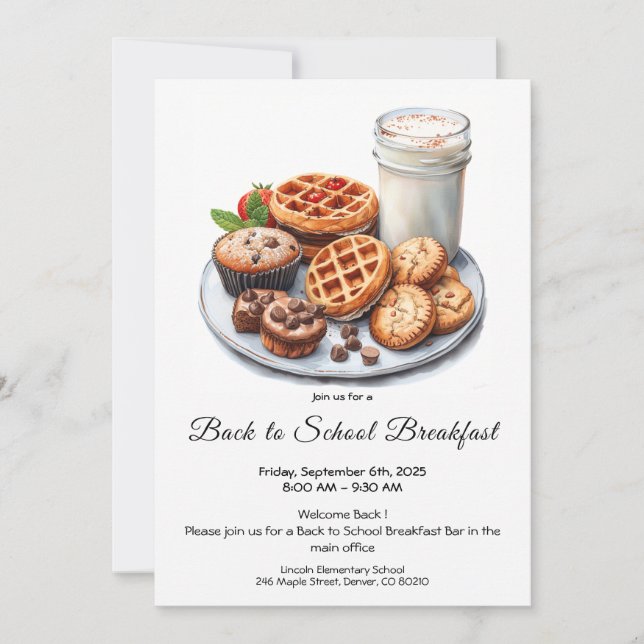 Invitation au Bar à Petit Déjeuner de Rentrée  (Devant)