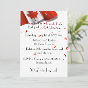 Invitation au barbecue de la fête du Canada