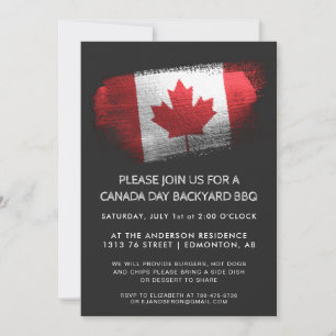 Invitation au barbecue de la fête du Canada