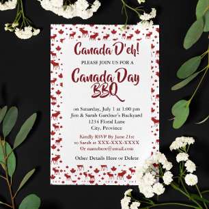 Invitation au barbecue de la fête du Canada