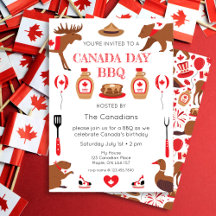 Invitation au barbecue de la fête du Canada