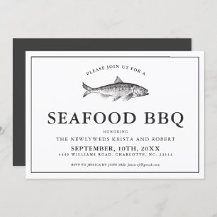 Invitation au barbecue minimaliste Jardin de fruit