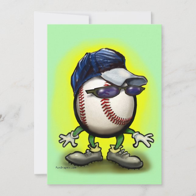 Invitation au baseball (Devant)