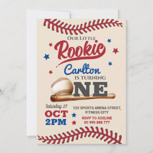 Invitation au baseball 1er premier anniversaire