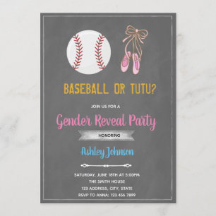 Invitation au baseball ou au bal de fin d'année
