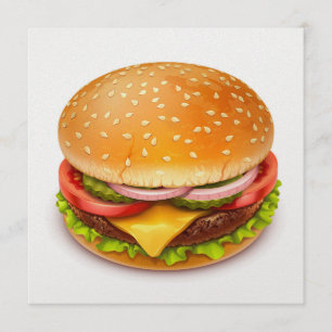 Invitation au BBQ de Hamburger - 4 juillet