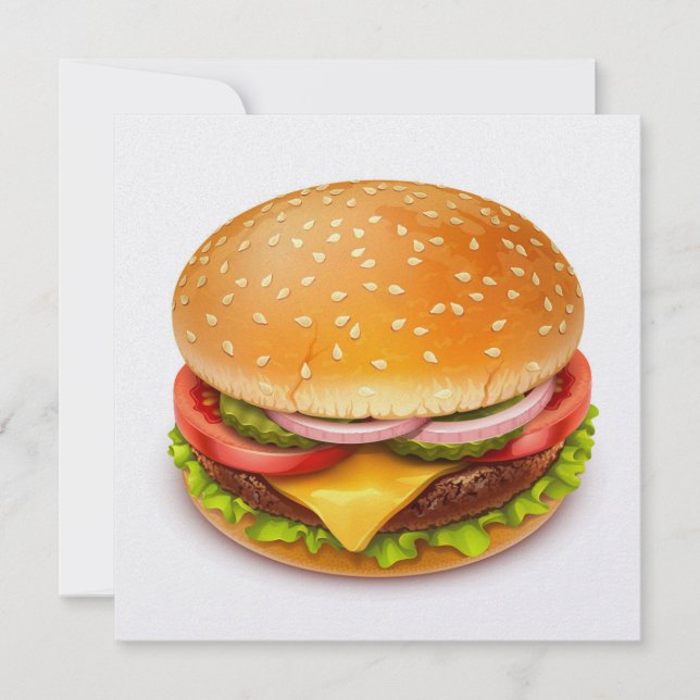 Invitation au BBQ de hamburgers - 4 juillet (Devant)