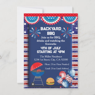Invitation au BBQ du 4 Juillet, Fête aux USA