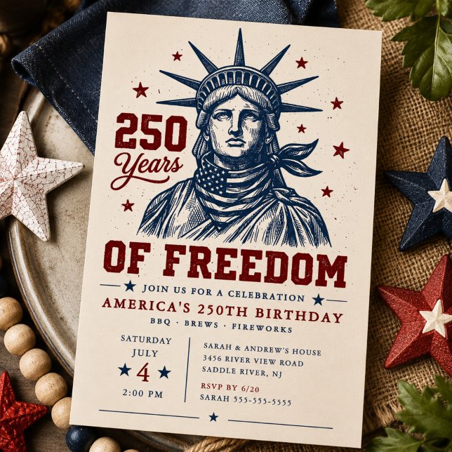 Invitation au BBQ pour 250 ans de liberté (Créateur téléchargé)