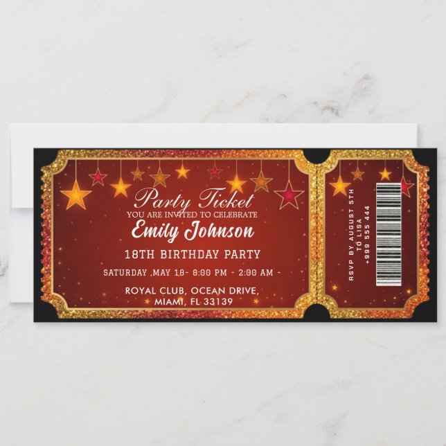 Invitation au Billet de Fête 2026 (Devant)