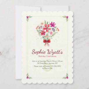 Invitation au bouquet de printemps