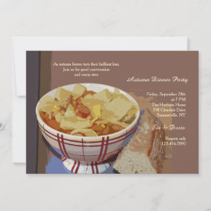 Invitation au Bowl of Stew Dinner Party