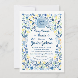 Invitation au brunch de baby shower charmant - Ble