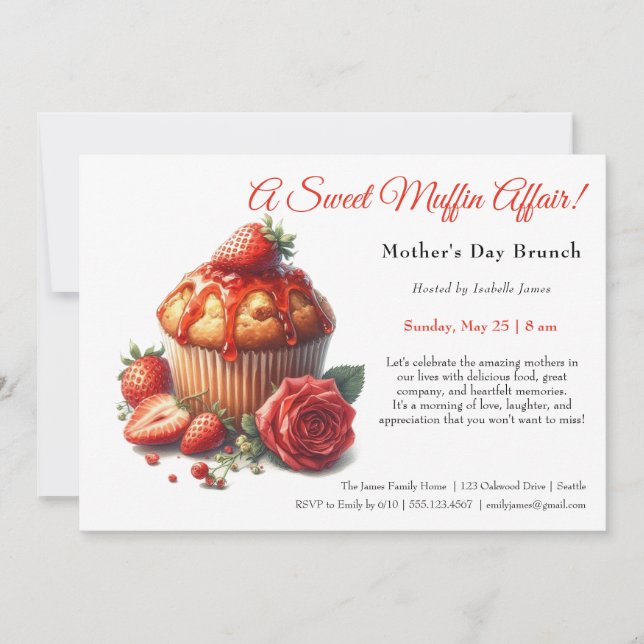 Invitation au brunch de la fête des Mères – Affair (Devant)
