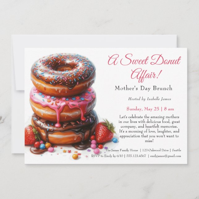 Invitation au brunch de la fête des Mères – Affair (Devant)