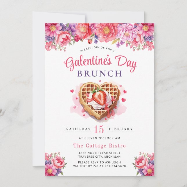 Invitation au brunch de la Saint-Valentin de la Ga (Devant)