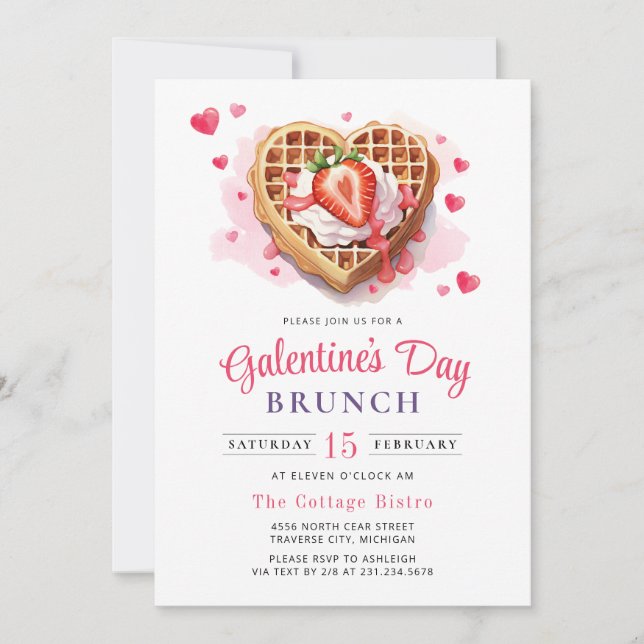 Invitation au brunch de la Saint-Valentin de la Ga (Devant)