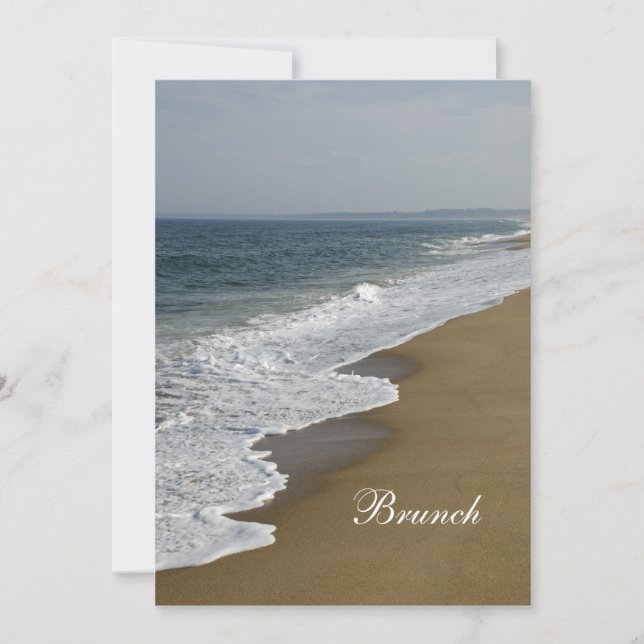 Invitation au brunch de mariage après la plage (Devant)