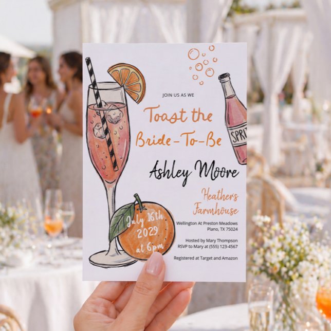 Invitation au brunch de mariage, Trônez la mariée (Créateur téléchargé)