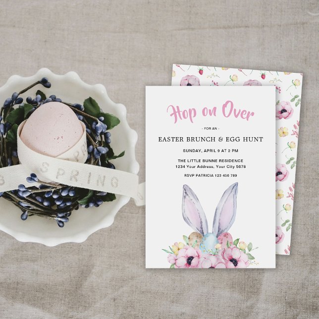 Invitation au brunch de Pâques avec chasse aux œuf (Créateur téléchargé)