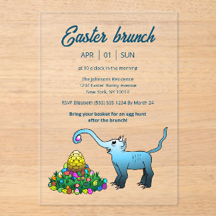 Invitation au brunch de Pâques & chasse aux œufs