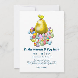 Invitation au brunch de Pâques & chasse aux œufs d